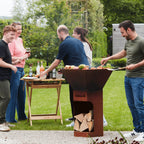 Barbecook Nestor Original Corten Steel Wood-Fired Grill - Hog the Oven