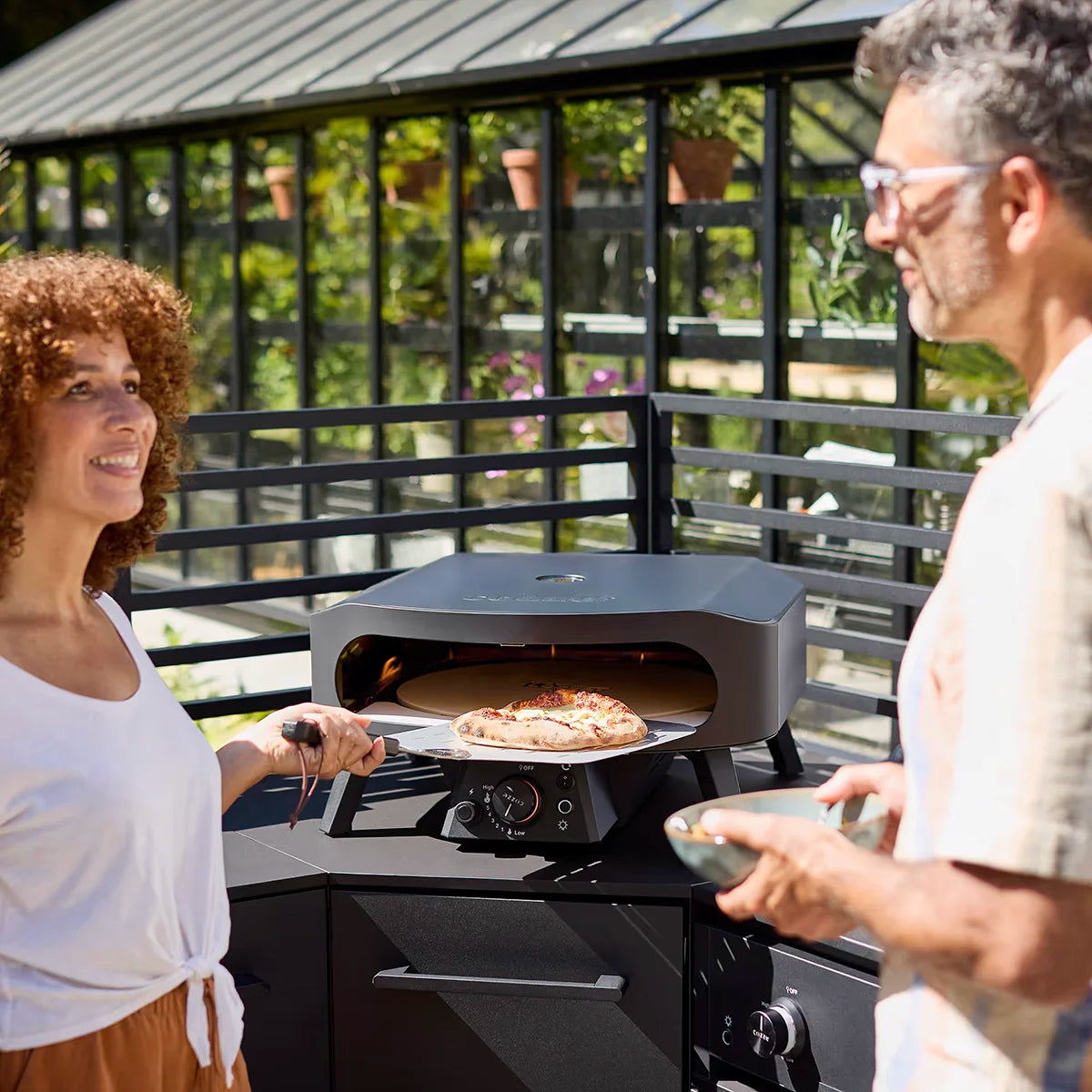 Cozze 17" Rotate Gas Pizza Oven Black Edition - Hog the Oven