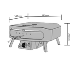 Cozze 17" Rotate Gas Pizza Oven Black Edition - Hog the Oven