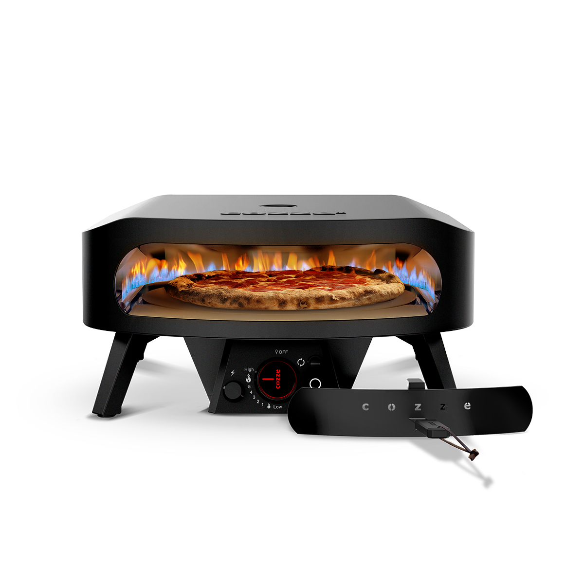Cozze 17" Rotate Gas Pizza Oven Black Edition - Hog the Oven
