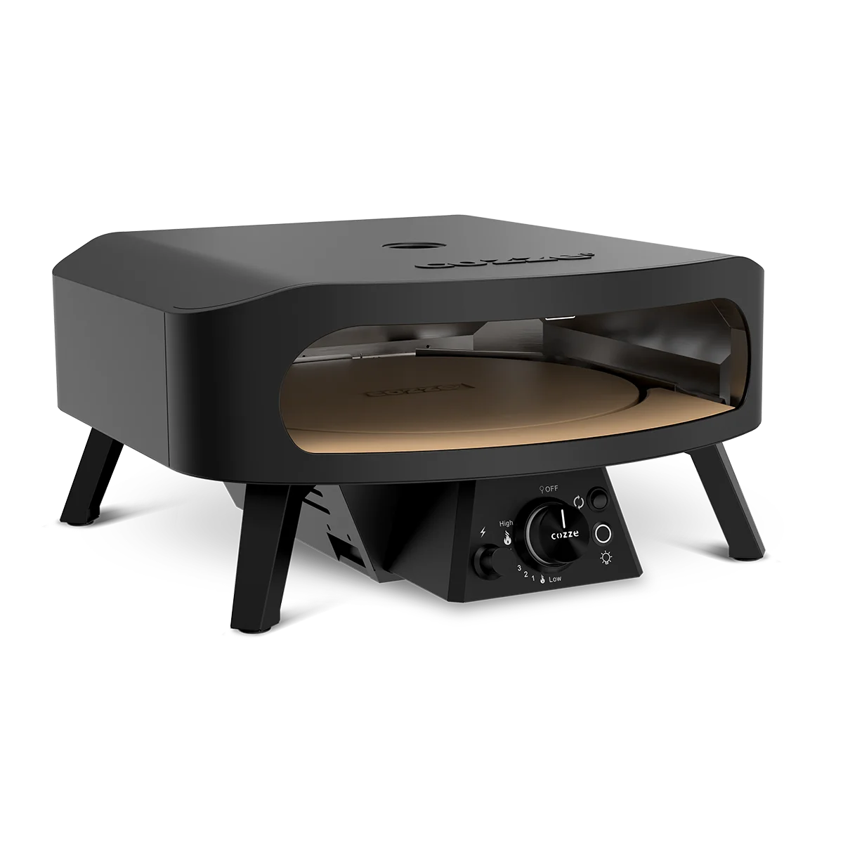 Cozze 17" Rotate Gas Pizza Oven Black Edition - Hog the Oven