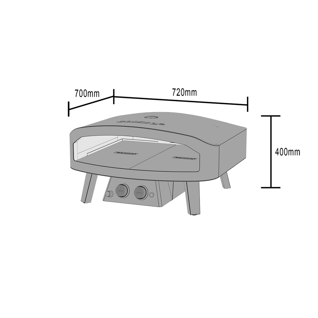 Cozze 24" Gas Pizza Oven Black Edition - Hog the Oven