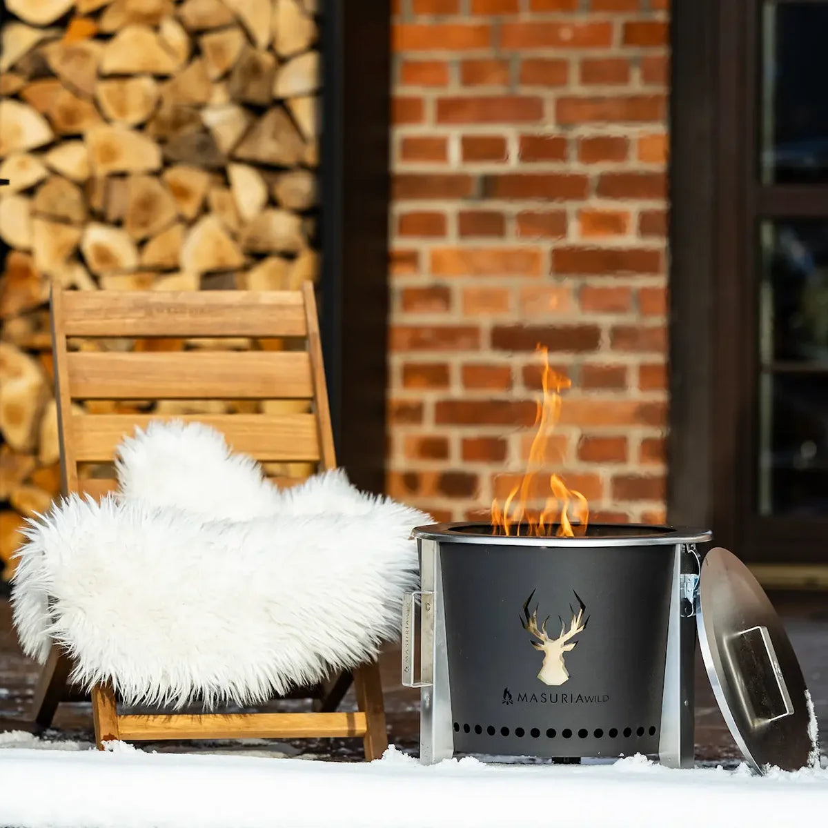 Masuria Wild Alpha Camp 400 Smokeless Fire Pit - Hog the Oven