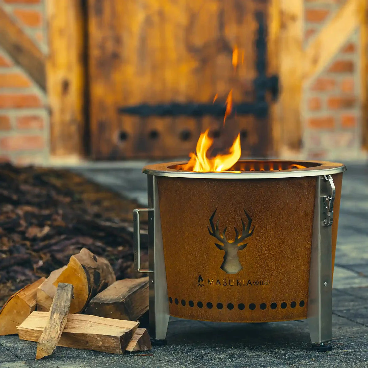 Masuria Wild Alpha Camp 400 Smokeless Fire Pit - Hog the Oven