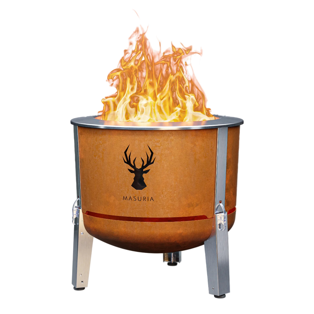 Masuria Wild Alpha 600 Smokeless Fire Pit – Corten Steel - Hog the Oven