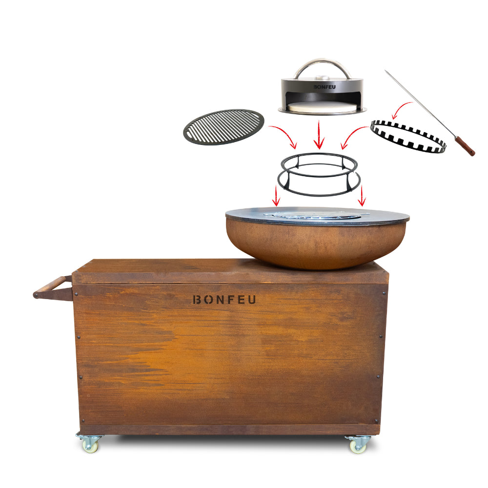 BonFeu BonBiza Island Outdoor Kitchen - Hog the Oven