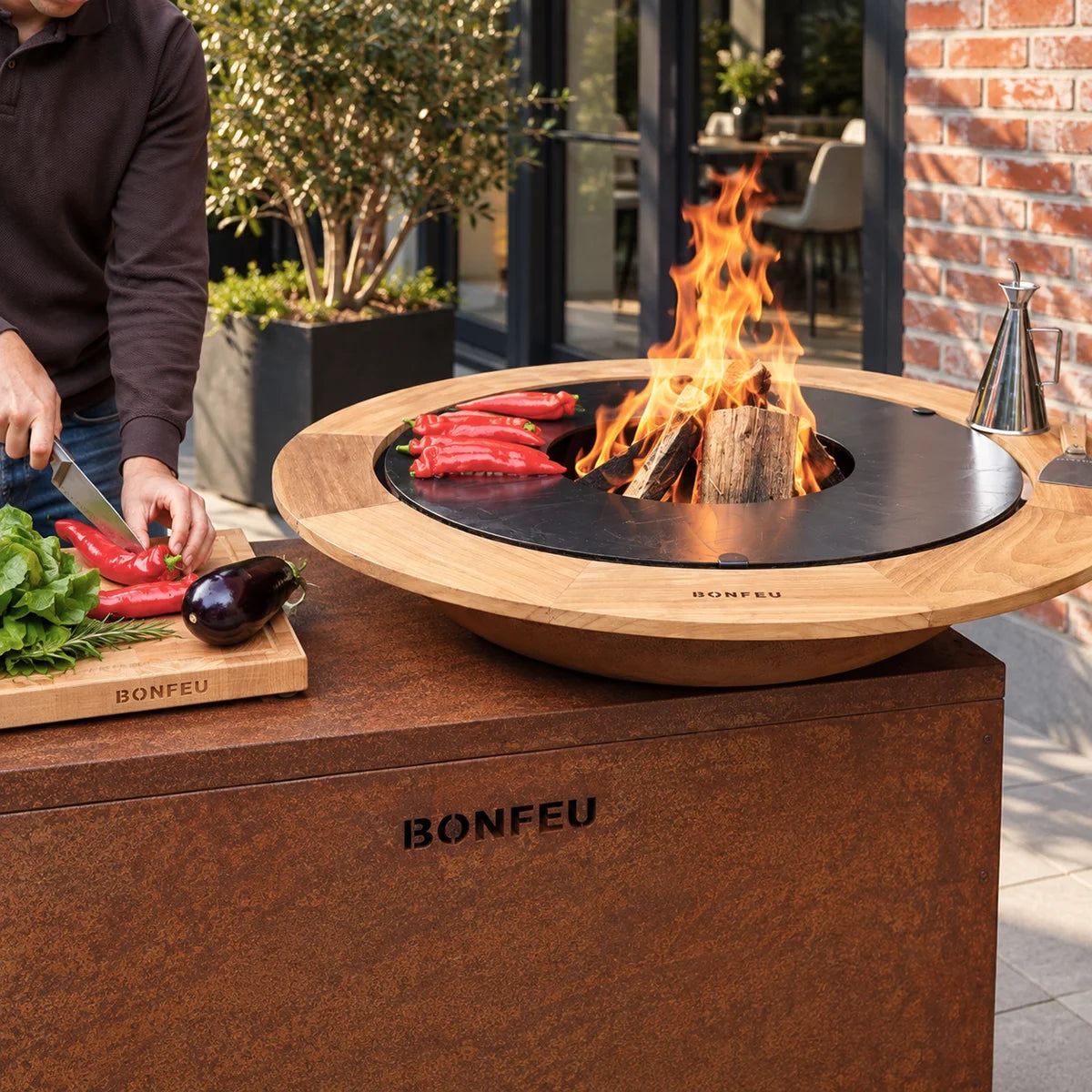 BonFeu BonTeak Guard Ring for BonBiza - Hog the Oven