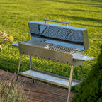 GrillSymbol Charcoal Grill Chef XL Silver - Hog the Oven