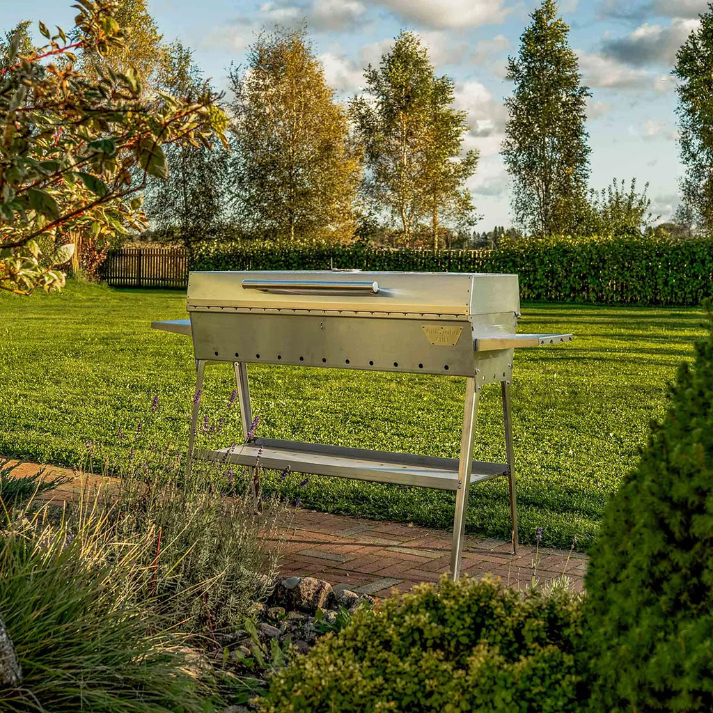 GrillSymbol Charcoal Grill Chef XL Silver - Hog the Oven