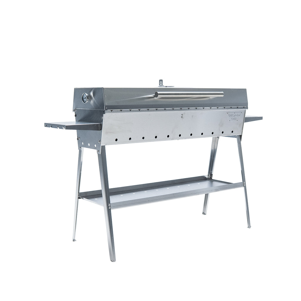 GrillSymbol Charcoal Grill Chef XL Silver - Hog the Oven