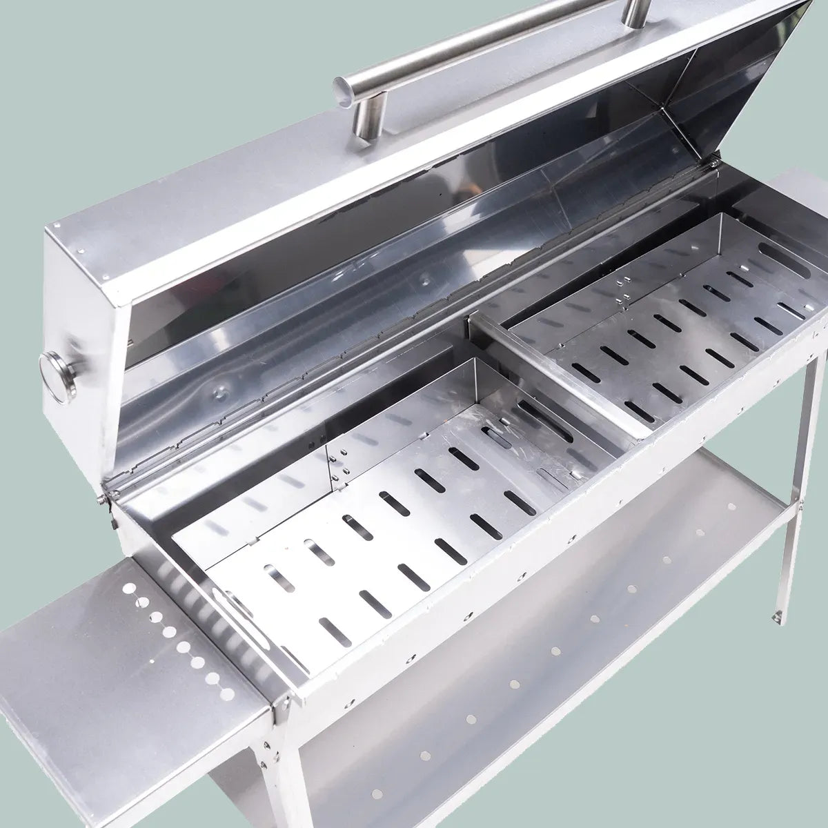 GrillSymbol Charcoal Grill Chef XL Silver - Hog the Oven