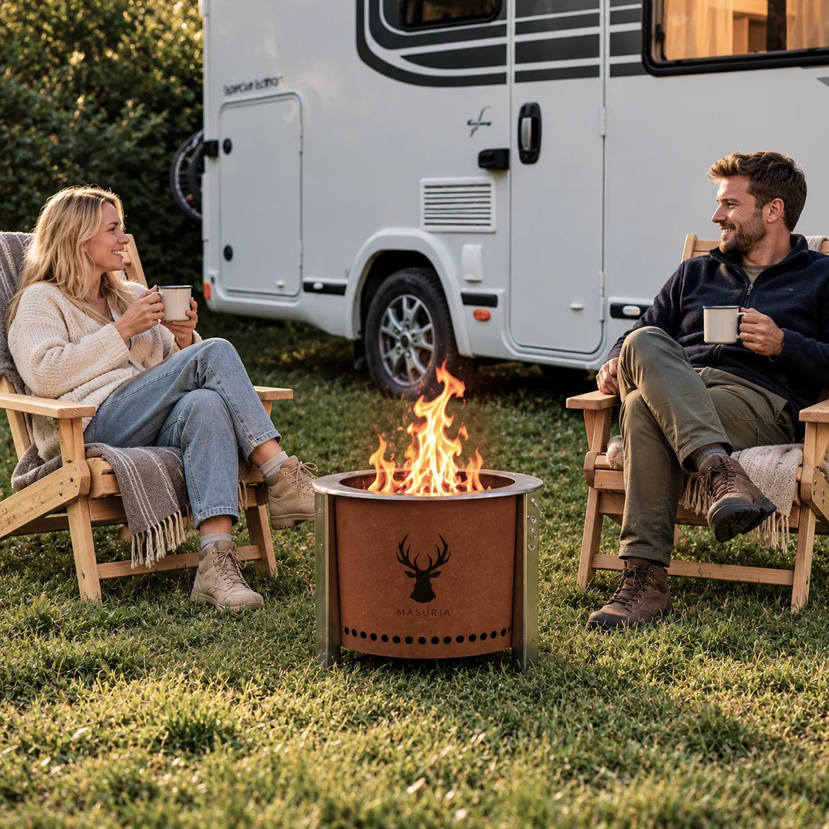 Masuria Wild Alpha Camp 400 Smokeless Fire Pit - Hog the Oven