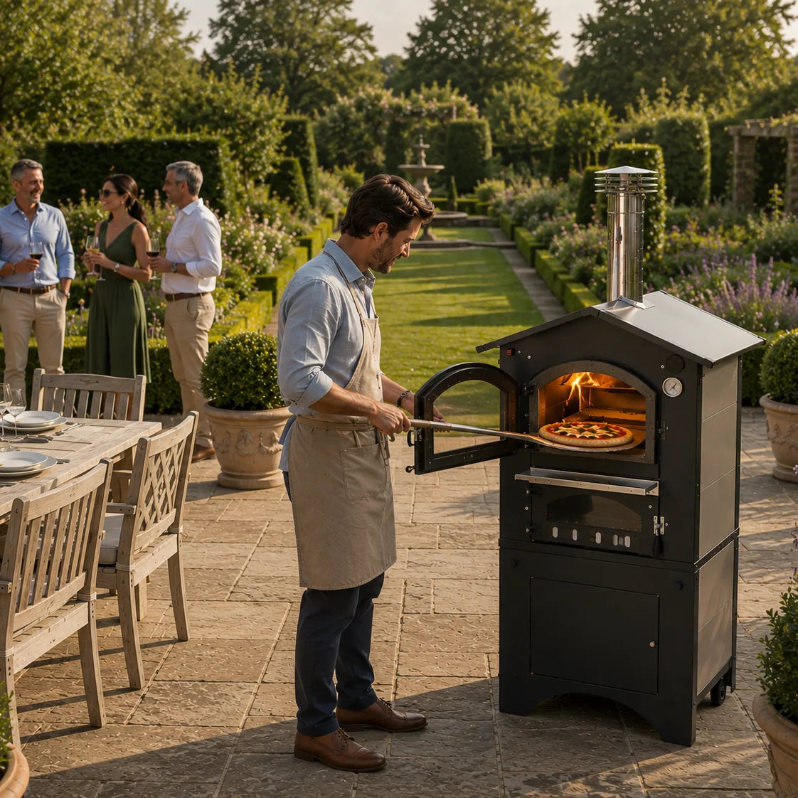 Fontana Gusto Traditional Wood Fired Pizza Oven