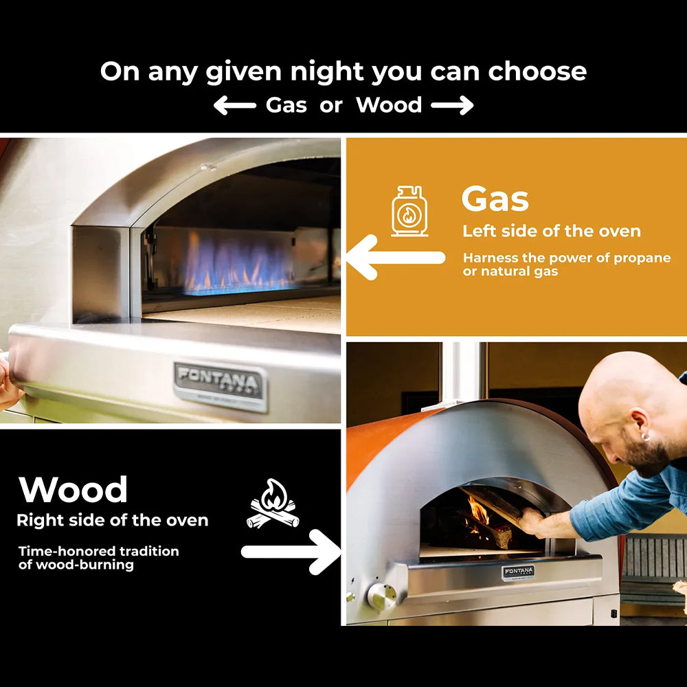 Fontana Marinara Hybrid Pizza Oven - Hog the Oven