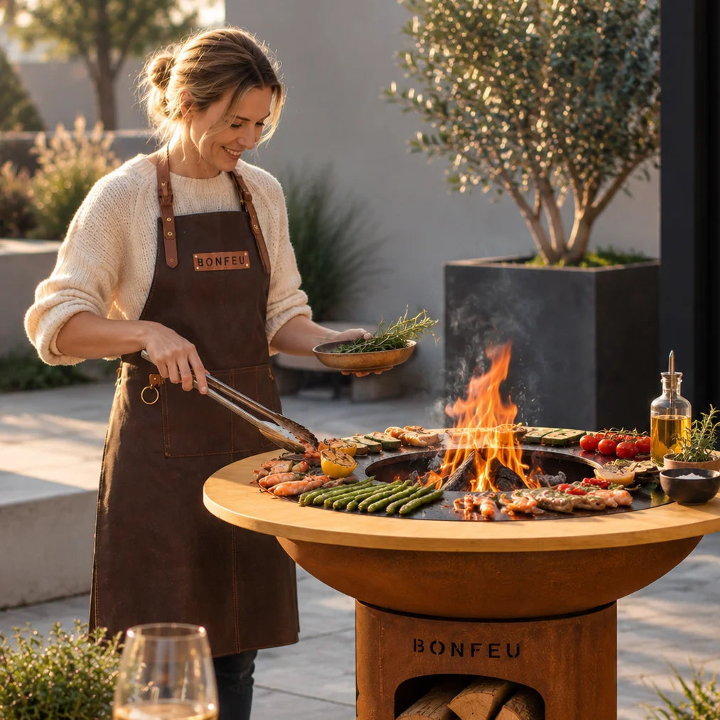 BonFeu Leather Apron - Hog the Oven
