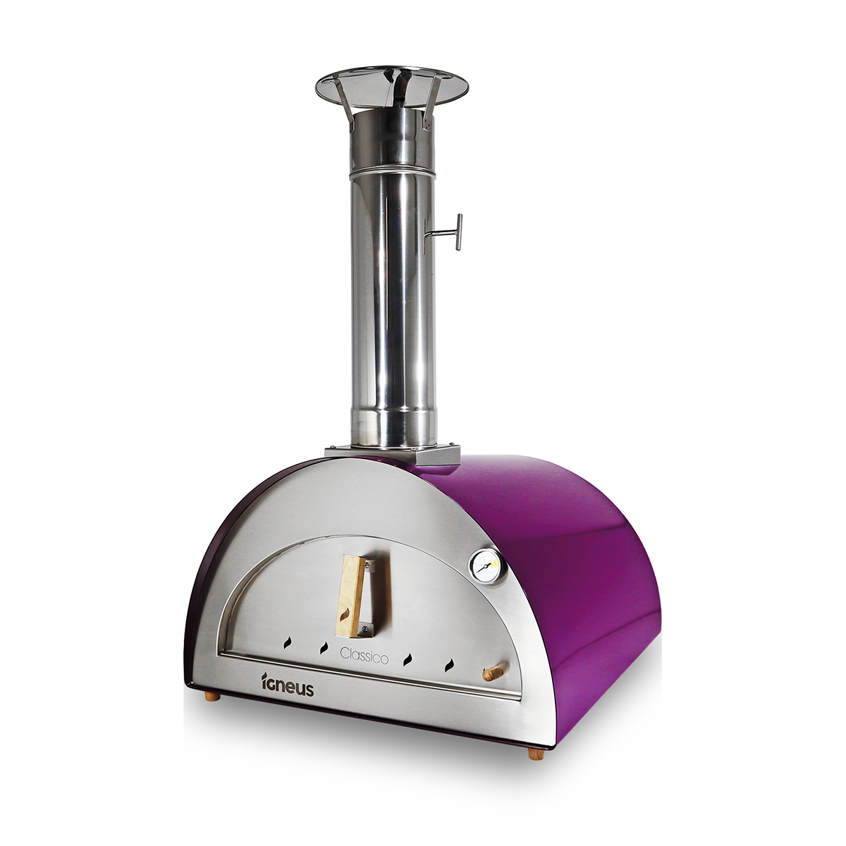 Igneus Classico Wood Fired Pizza Oven - Aubergine - Hog the Oven