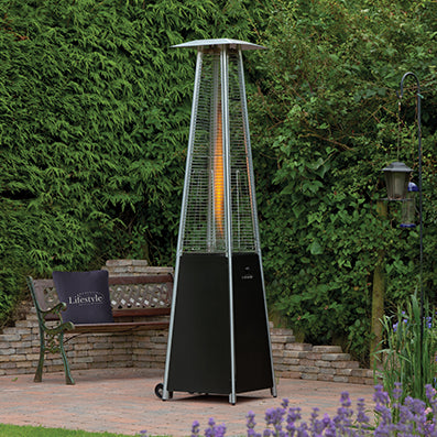 Tahiti II Pyramid Flame Heater - Hog the Oven