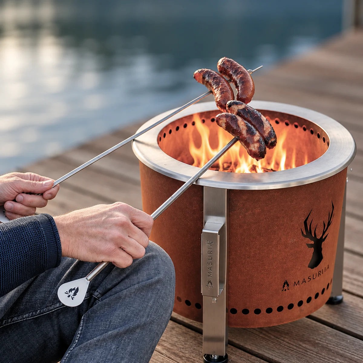 Masuria Wild Alpha Camp 400 Smokeless Fire Pit - Hog the Oven