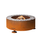 GrillSymbol Luna Corten Steel Fire Pit - Hog the Oven