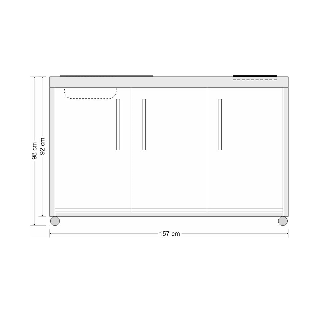 Elfin MINI KITCHEN MO 150 S - Hog the Oven