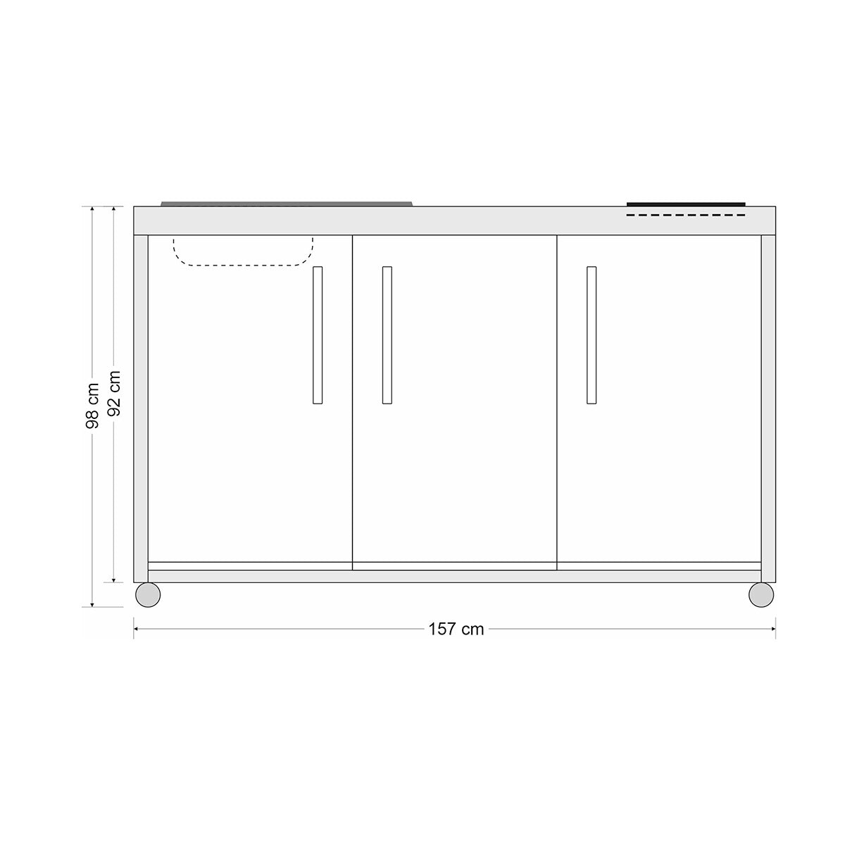 Elfin MINI KITCHEN MO 150 S - Hog the Oven