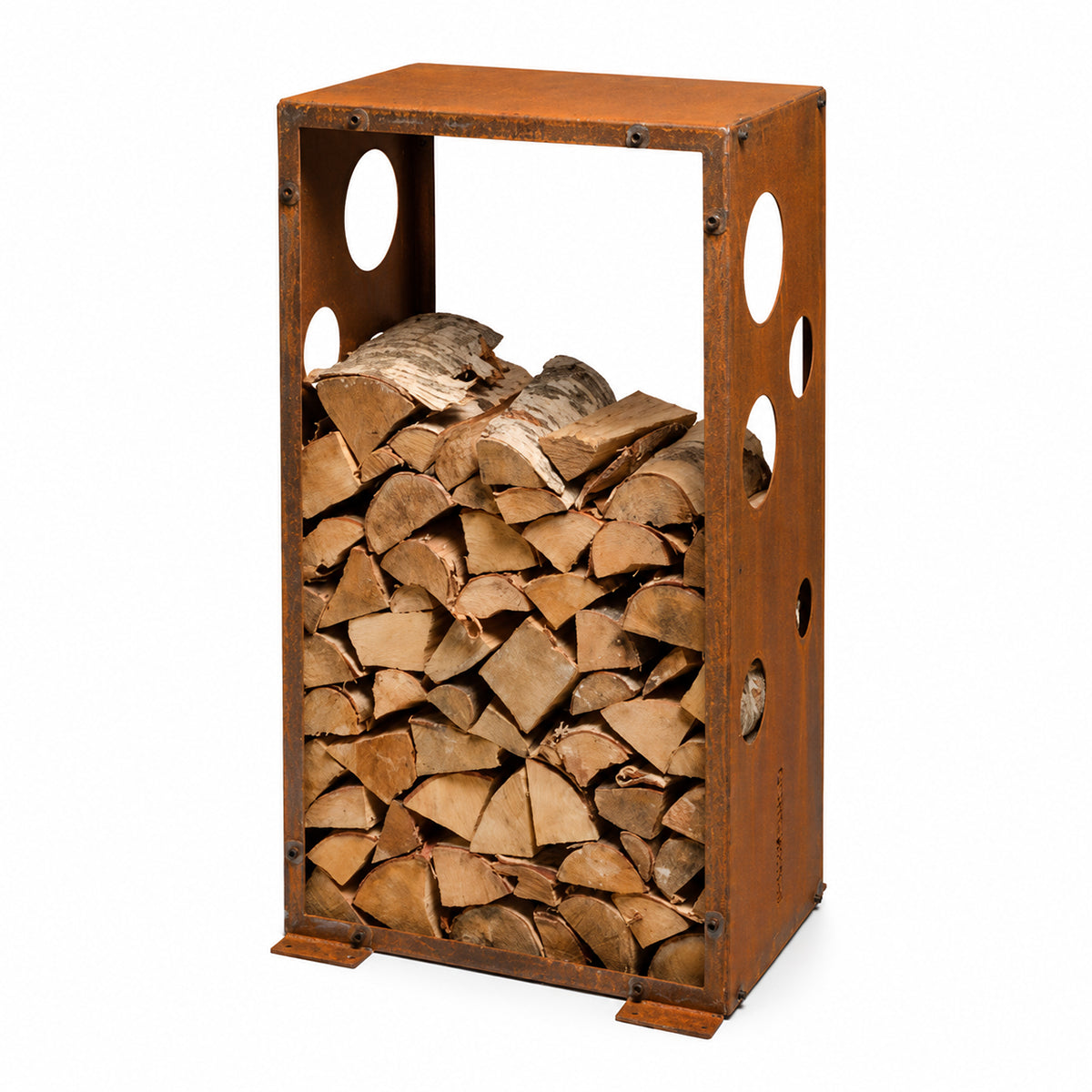 GrillSymbol WoodStock Corten Steel Firewood Rack - Hog the Oven