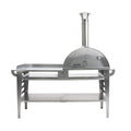 GrillSymbol Wood Fired Pizza Oven with Stand and Side Table Pizzo-XL-Set-inox - Hog the Oven