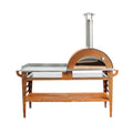 GrillSymbol Wood Fired Pizza Oven with Stand and Side Table Pizzo-XL-Set - Hog the Oven