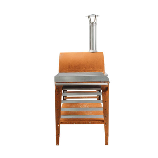 GrillSymbol Wood Fired Pizza Oven with Stand and Side Table Pizzo-XL-Set - Hog the Oven