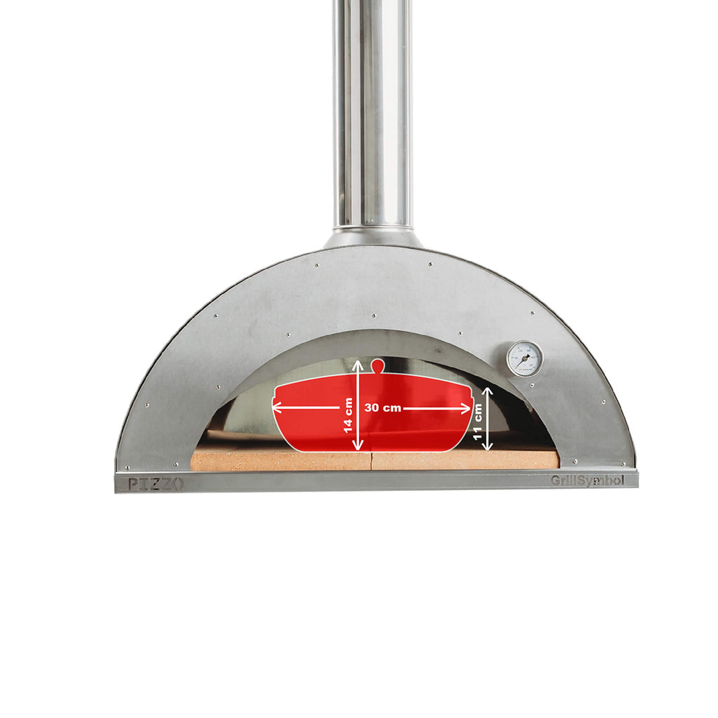 GrillSymbol Wood Fired Pizza Oven with Stand Pizzo-set-inox - Hog the Oven