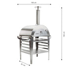 GrillSymbol Wood Fired Pizza Oven with Stand Pizzo-set-inox - Hog the Oven