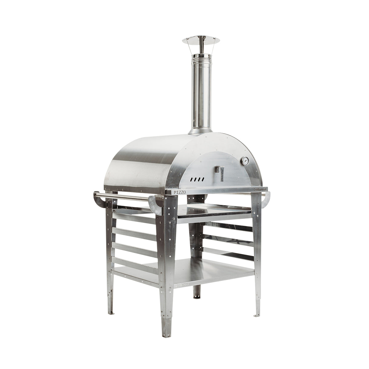 GrillSymbol Wood Fired Pizza Oven with Stand Pizzo-set-inox - Hog the Oven