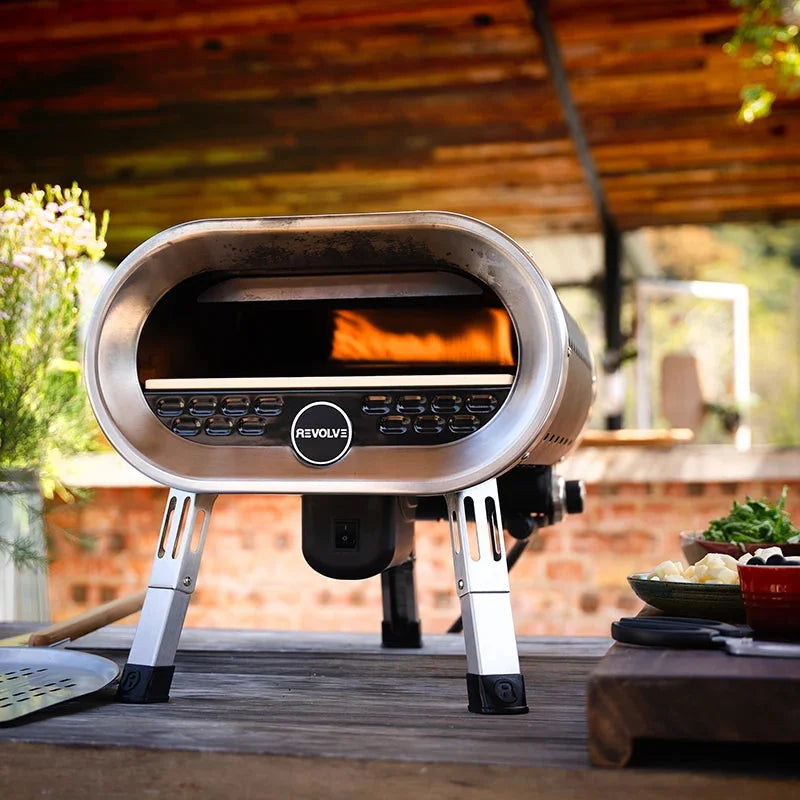Revolve Gas Pizza Oven - no turning required!