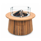 Happy Cocooning Lagune Teak 60 Gas Fire Table - Hog the Oven