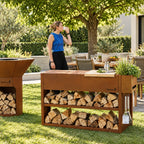 Barbecook Buddy Corten Steel Workstation - Hog the Oven