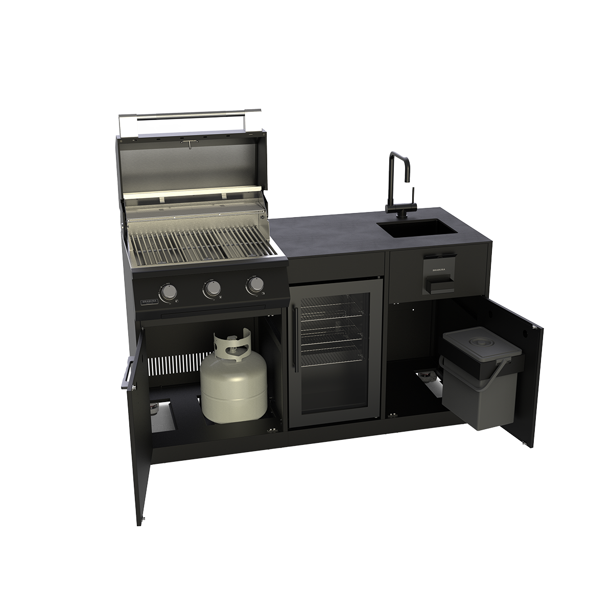 Brabura Lite Series 300 Compact Kitchen - Hog the Oven