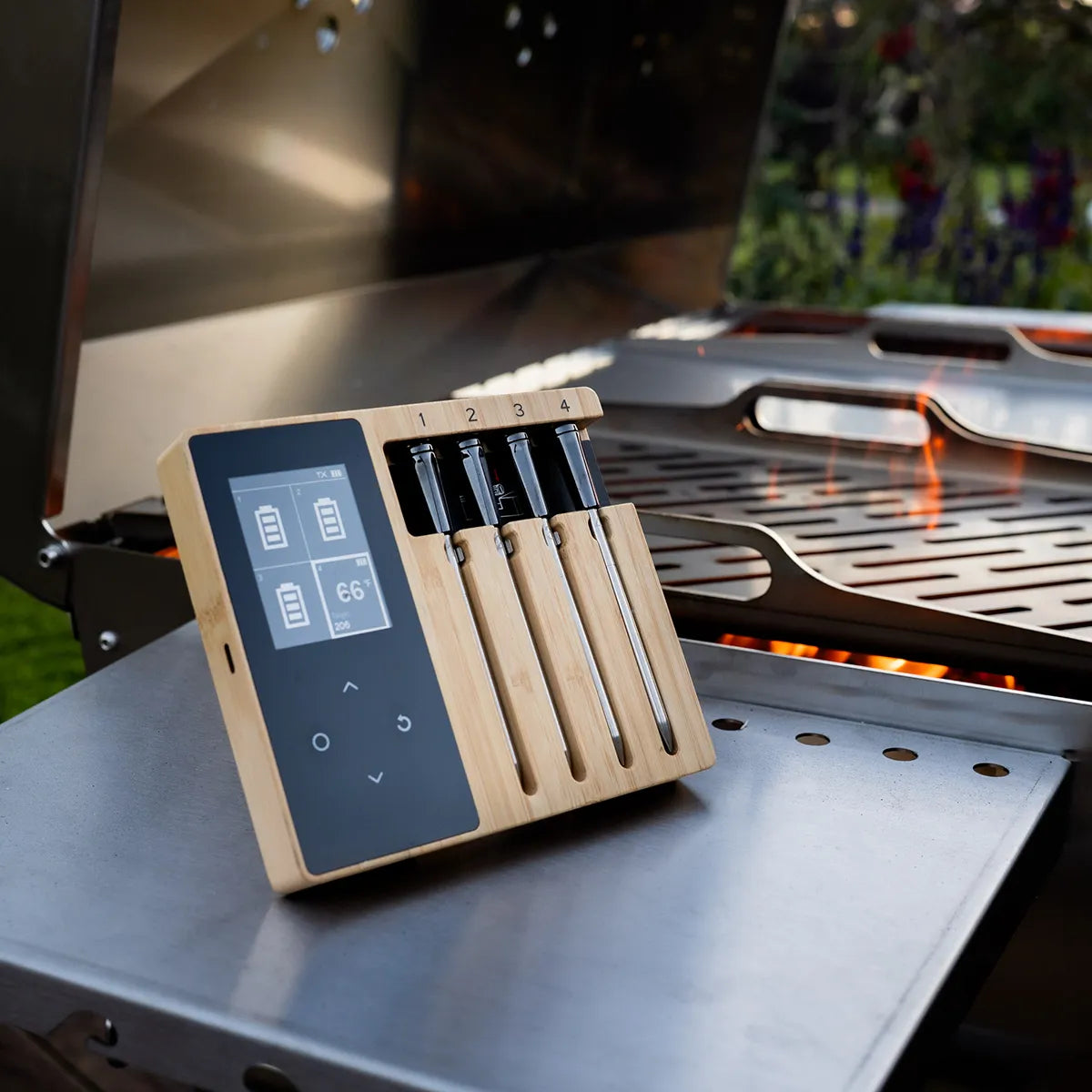 GrillSymbol Smart Wireless Meat Thermometer, With 4 Probes - Hog the Oven