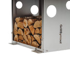 GrillSymbol WoodStock Stainless Steel Firewood Rack - Hog the Oven