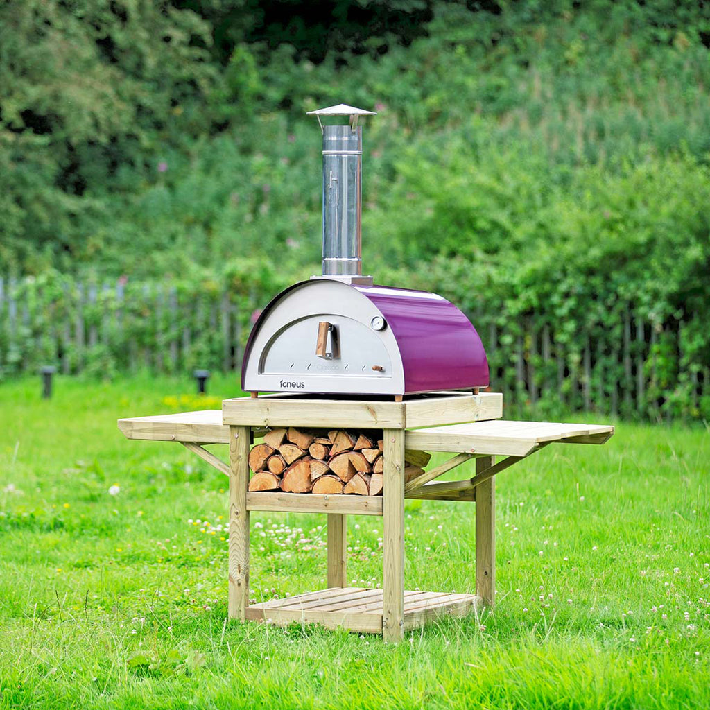 Igneus Classico Wood Fired Pizza Oven - Aubergine - Hog the Oven